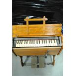 Bellows Organ, small pedal in good condition measuring 32" height by 27" in length