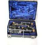 Clarinet, Bundy Resonite cased in reasonable condition, small chip to one section
