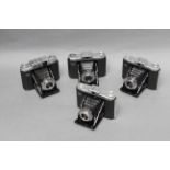 Four Zeiss Ikon Cameras, including Nettax and Nettar models, two with cases