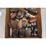 A Selection of Various Cameras, including Zeiss Ikon Contaflex, Kodak Vest Pocket Autographic and