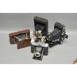 A Small Selection of Cameras, including Zeiss Ikon Super Ikonta 530/15 and others (4)