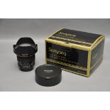 A Samyang ED AS IF f/2.8 14mm Lens, Nikon mount, in maker's box