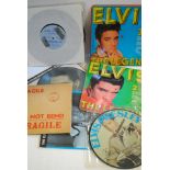 Elvis, twelve interview 7" singles and picture discs including The Legend Square discs vol 1- 4 sold