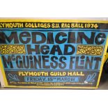 Posters, Plymouth Polytechnic SU, Rag Ball, Medicine Head/McGuiness Flint - Friday May 15th,1974