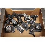 A Quantity of Various SLR Cameras, including Konica FC-1, Yashica FR1 and more (a lot)