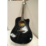 Electro Acoustic Guitar, A Fender DG - 5CE finised in black, serial number CS06012308 made in china,