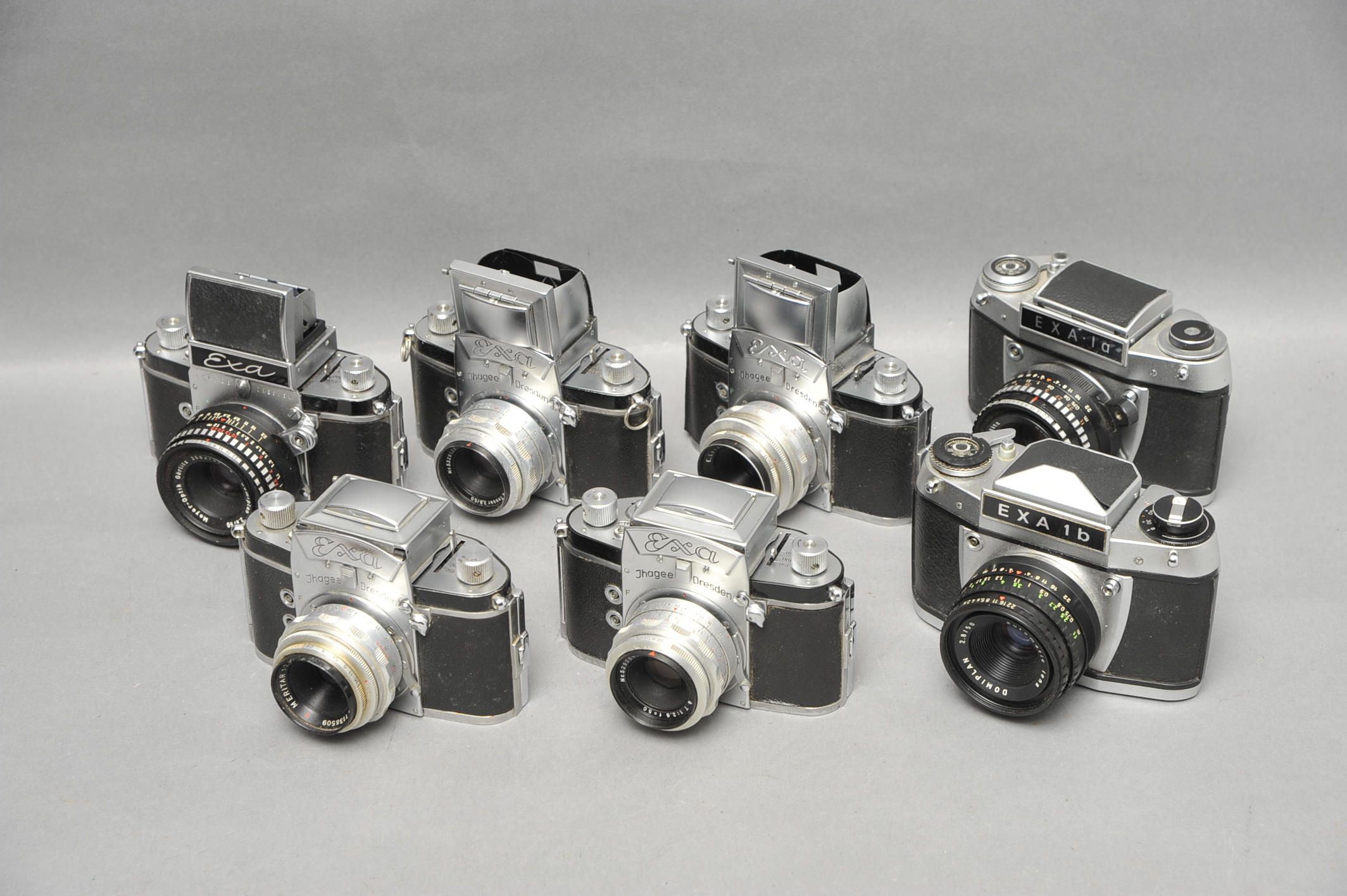 A Selection of Various Ihagee EXA SLR Cameras, including EXA Ia, EXA Ib and others (a lot)