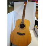 Guitar, acoustic Hudson model H1-100, only four strings, good condition