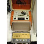 Reel To Reel Player, A Dyntron - Studio with Aocs microphone, sold with a Pye valve portable