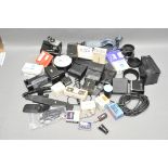 A Selection of Various Accessories, mostly Minolta branded or associated, including Leitz lens