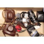 Cameras, Canon, Zeiss, Voigtländer and Yashica items and more