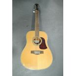 Acoustic guitar, Aria twelve string Model no AW-35TN Serial No 69102850 good condition with some