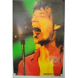 Posters, eight in good condition including Simply Red, David Bowie,Mick Jagger and REM