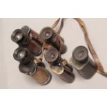 Zeiss Jena Binoculars, two pairs, one engraved 'Capt. Norris, Cornwall LI' together with a