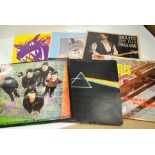 LPs & Concert Programmes, approximately twenty albums including Beatles, Pink Floyd, Jam, Camel,