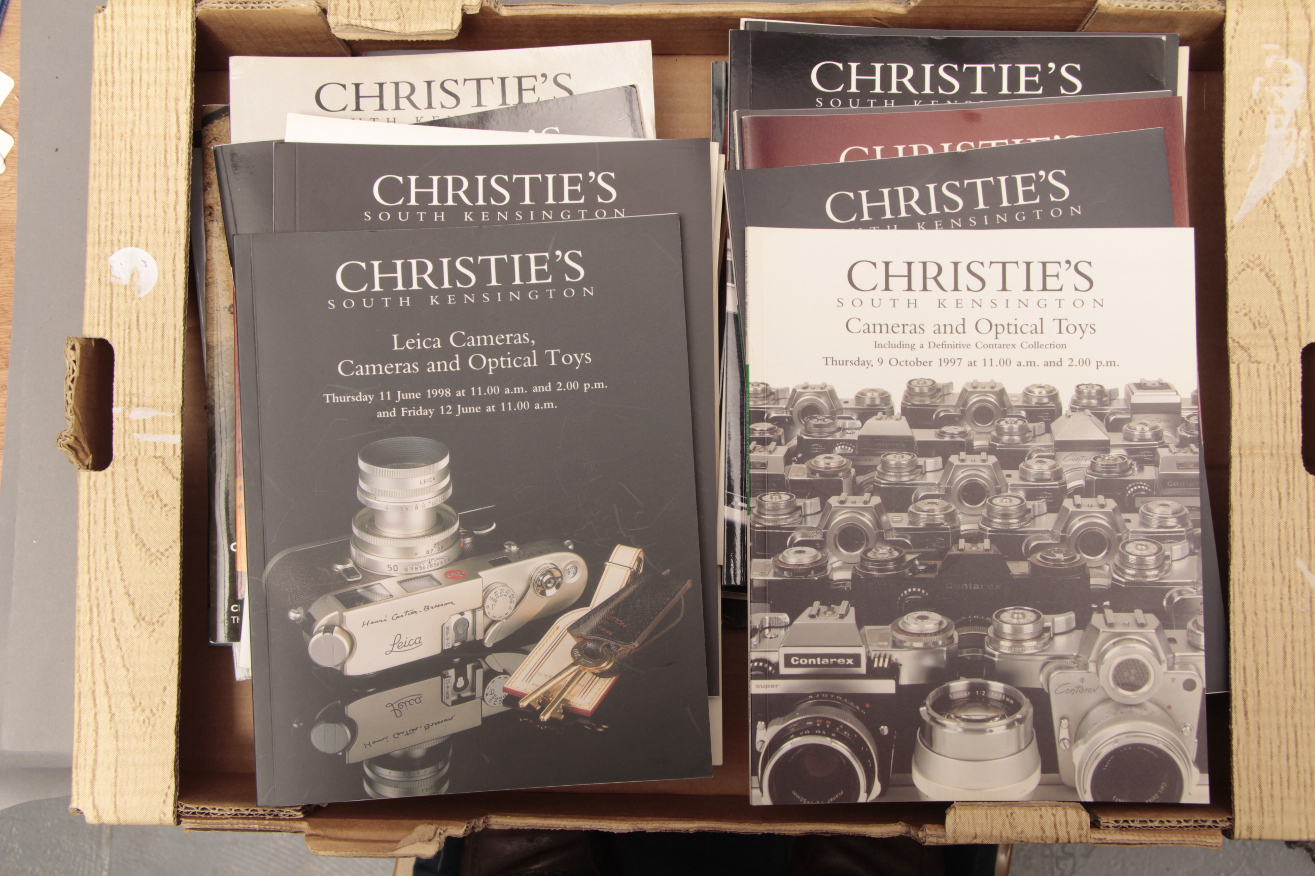 Christie's Camera Auction Catalogues, a number of well produced sale catalogues from the 1990/2000