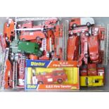 Dinky Fire Engines, 266 E.R.F. Fire Tender in original box, 259 Fire Engine, Supertoys 555 & 955