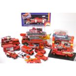 Modern Fire Engines, selection of diecast and plastic vehicles by Tekno, Matchbox MOY, Lledo, Gama