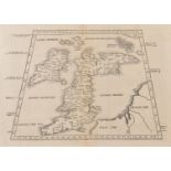 Untitled [Verso-Tabula I Europae] after Ptolemy, this woodcut Ptolemaic map of Albion Insula