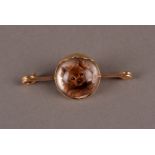 A Victorian and later Essex intaglio brooch, unfortunately damaged to lower and right side,