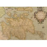 'Scotiae Tabula' engraved map by Abraham Ortelius, first edition published c.1573 Antwerp,