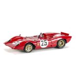 A CMC 1:18 Ferrari 312P Spyder, 1969 Sebring Racing Version, M-095, in original plain brown mail-