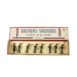 Britains boxed set 2009 Belgian Grenadiers, post-WW2 version in ROAN box, VG in G box, lid with