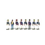 Nostalgia Models 8 pce sets N358 Madras Gun Lascars and N364 Madras Artillery Drivers, with an