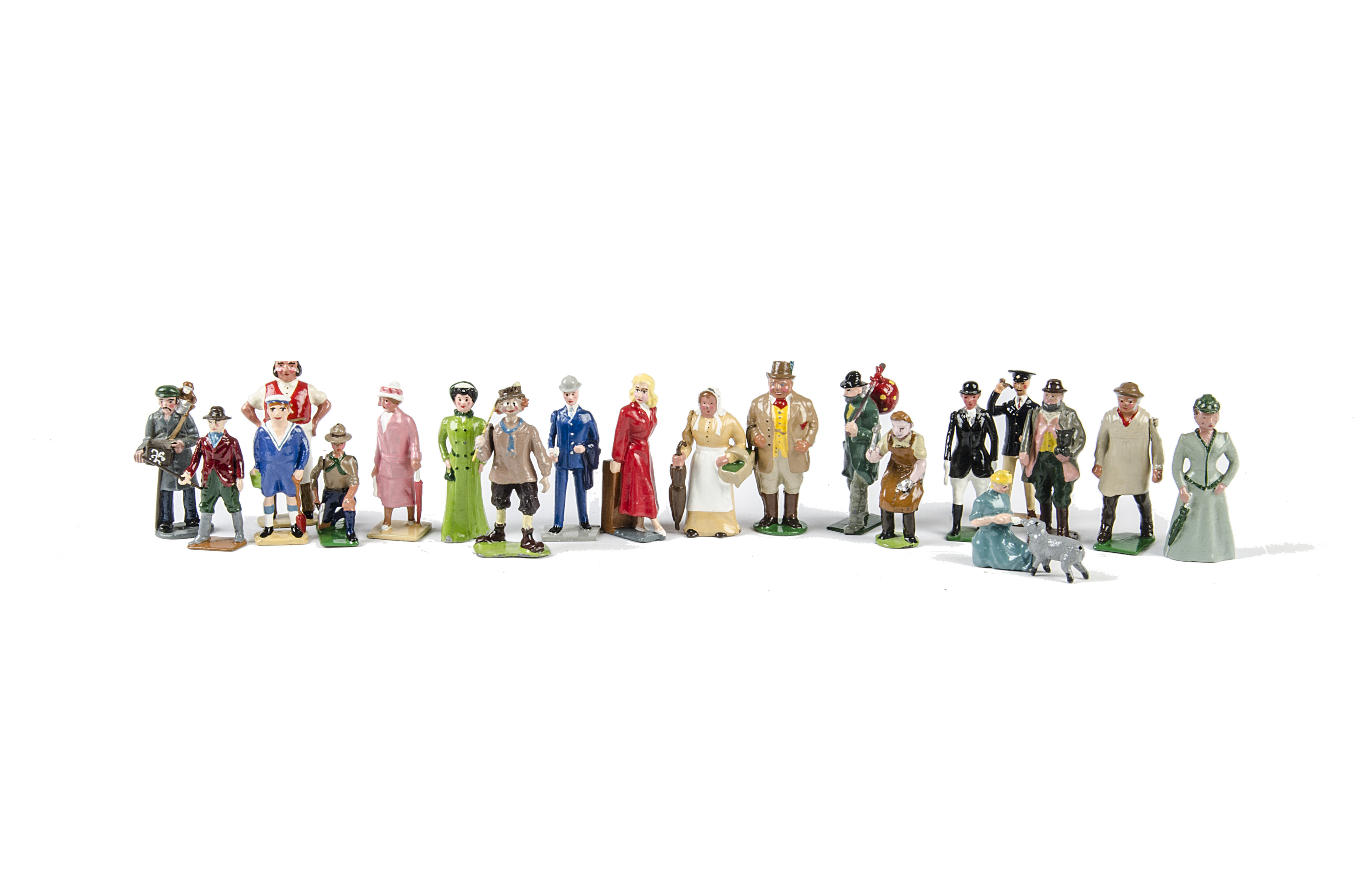 Lot of recast copies of Britains and Hilco figures (12), possibly by Good Soldiers, Trophy