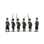 2 loose sets Britains set 2009 Belgian Grenadiers, in Greatcoats, VG, (16),