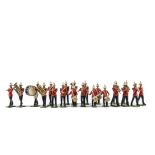 Rare Band of the Royal Marine Light Infantry figures from set 1622, 1938 figures, correct 21 pcs but