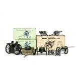 Boxed Britains Royal Artillery guns 1201 and 1263 (2), boxed 1726 ammunition limber, miniature Hilco