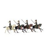 Britains loose set 100 the 21st Lancers, 2 sets, generally G, (10)