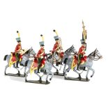 Mignot recent production 12 pce boxed set mounted French Band of the Austrian Hussars, mint in VG