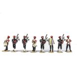 Britains New Metal Delhi Durbar 17th Purbiah Regiment range, set 00138 Pipe Major & Piper, 139