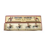 Britains boxed set 32 The Royal Scots Greys, 4 pce 1960s version retied in ROAN box, VG in G box,