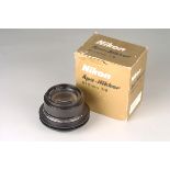 A Nikon APO-Nikkor f/9 610mm Lens, black, serial no. 650431, body, VG-E, elements, E, in maker's