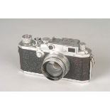 A Canon IVSb 2 Rangefinder Camera, chrome, serial no. 175916, with Leitz Summitar f/2 50mm lens,