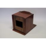 An Unmarked Sliding Box Wetplate Camera, 6x6, body, VG, lacking lens board, part of DDS replated