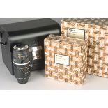 A Nikon Medical-Nikkor f/5.6 200mm Lens, black, serial no. 120369, body, E, elements, VG-E, complete
