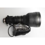 A Canon f/2.8 28-500mm 18x HDTV Zoom Lens, product no. HJ18ex28B, black, serial no. 01510121,