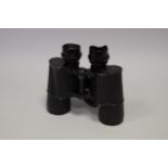 A Pair of Carl Zeiss Jena DF 7x50 "Scheinw. U. Fluwa" Binoculars, with gas mask eyepieces, black,