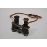 A Pair of Carl Zeiss Wien Binoculars, marked 'M. 7Z. Für Panzerstände Feldstecher', black, serial