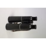 A Pair of Hensoldt Gebrigs Dialyt 10x Binoculars, black, body, G, when shaken rattles, optics F-G,