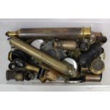 Microscope and Telescope Parts, including sextant telescopes (2), telescope eyepiece, French