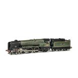 A Wrenn 00 Gauge BR green 4-6-2 'Merchant Navy' Class no 35028 Locomotive and Tender, an interesting