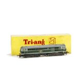 A Tri-ang TT Gauge T96 BR green A1A A1A Diesel Locomotive, in original box, G-VG, nicks to both