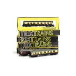 Trix Twin Railway OO Gauge Boxed Plastic Coaches, comprising 6 in BR maroon, 6 in BR (WR) brown/
