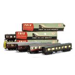 Trix Twin Railway OO Gauge 'Scale Model' 9" Coaches, comprising 6 Pullman cars, 6 assorted BR maroon