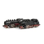 Two Trix Express HO Gauge 3-rail DC German Steam Locomotives, comprising 2-6-0 with tender as 24